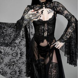 Widow - Dolls Kill Dusk Before dawn Lace Shrug RARE